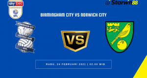 Starwin88 - Prediksi Birmingham City VS Norwich City 24 Februari 2021