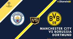 Starwin88 - Prediksi Manchester City VS Borussia Dortmund 7 April 2021