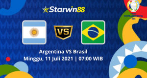 Starwin88 - Prediksi Final Copa America Argentina VS Brasil 11 Juli 2021